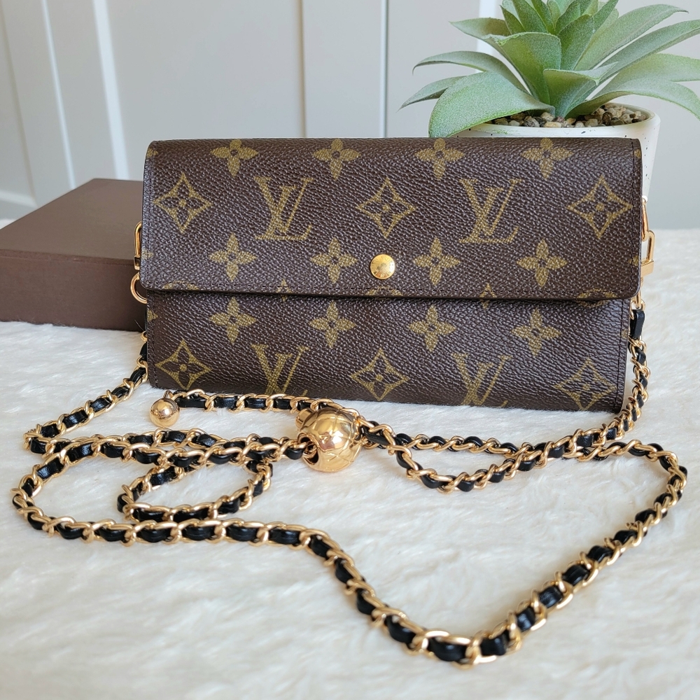 💕CLASSIC LOUIS VUITTON Sarah Wallet Monogram
